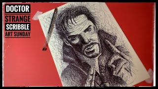 Drawing Techniques For Beginners Doctor Strange Scribble Art Scribble Like A Pro