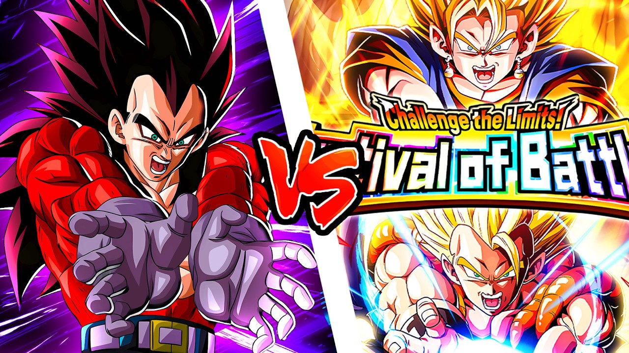 11th ANNIVERSARY SSJ4 Vegeta & UI Goku vs Festival Of Battles NO ITEM | Dragon Ball Z Dokkan Battle