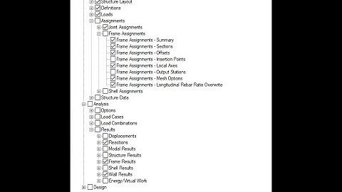 Hướng dẫn xuất file Access Etabs 2016 ~ 2017 chung cho các phần mềm tính Cột - Dầm - Móng - Vách