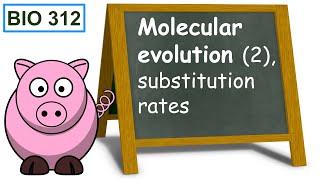 Molecular evolution (2), substitution rates.