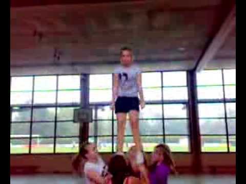 This was one of our first Toe Touch Baskets ;) Blue Birds Cheerleading Vellmar â¥
