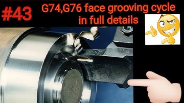 G74 FACE GROOVING  CYCLE || G74,G76 FACE GROOVING PECK CYCLE || #cnckamal