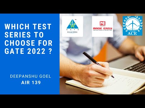 WHICH TEST SERIES TO CHOOSE FOR GATE 2022 |Made Easy|Gate Academy|ACE| Deepanshu Goel | AIR -139