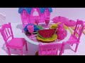 10 Minutes Satisfying with Unboxing Pink Kitchen Play Set Review Toys | ASMR 