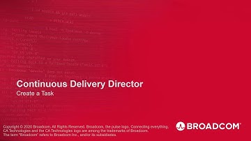 Create a Task in Continuous Delivery Director