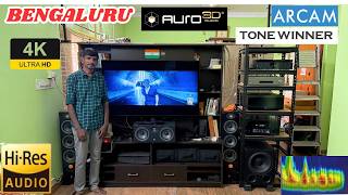 Arcam AV40 Instal &amp; Calibration In Bengaluru #auro3d #arcam #dolbyatmos #tonewinner @RockAudios