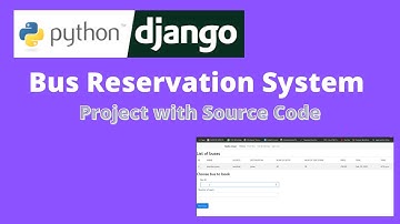 Bus Reservation System Project in Python Django with Source Code