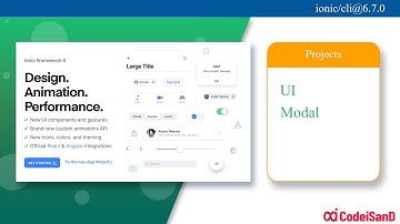 Modal ionic 5 UI tutorial