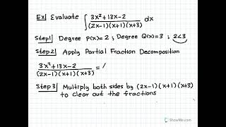 UVIC Math 101 tutor Partial Fractions 2 Video tutorial 79