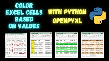 Color Excel Cells Based on their Values using Python | Openpyxl Tutorial