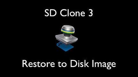 SD Clone 3: Restore to Disk Image