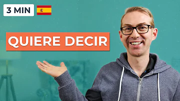 ¿Cómo se dice Meaning in spanish?