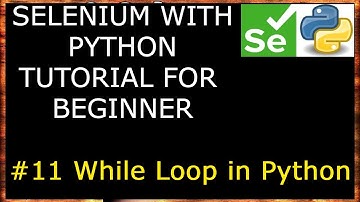 #11 While Loop in Python | Selenium with Python tutorial for beginner