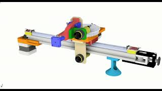 Linear guide actuator with 360° rotating base