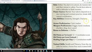 DND 4e Step By Step Character Creation