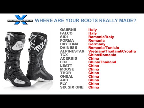 Where are your motorbike boots really made... China?︱Cross Training Enduro