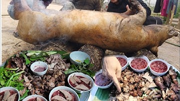 Lòng dồi tiết canh Mừng lúa mới | Nhịp Sống Tây Bắc