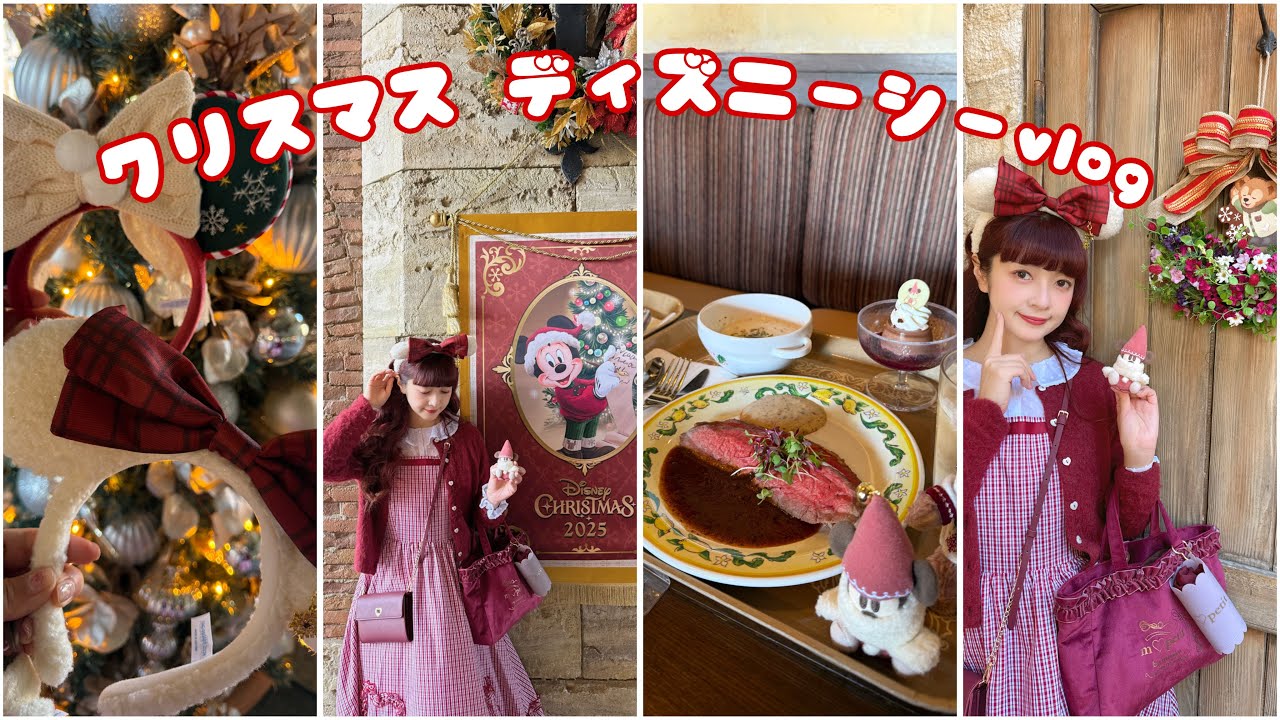 【vlog】クリスマスディズニーシー満喫🎄