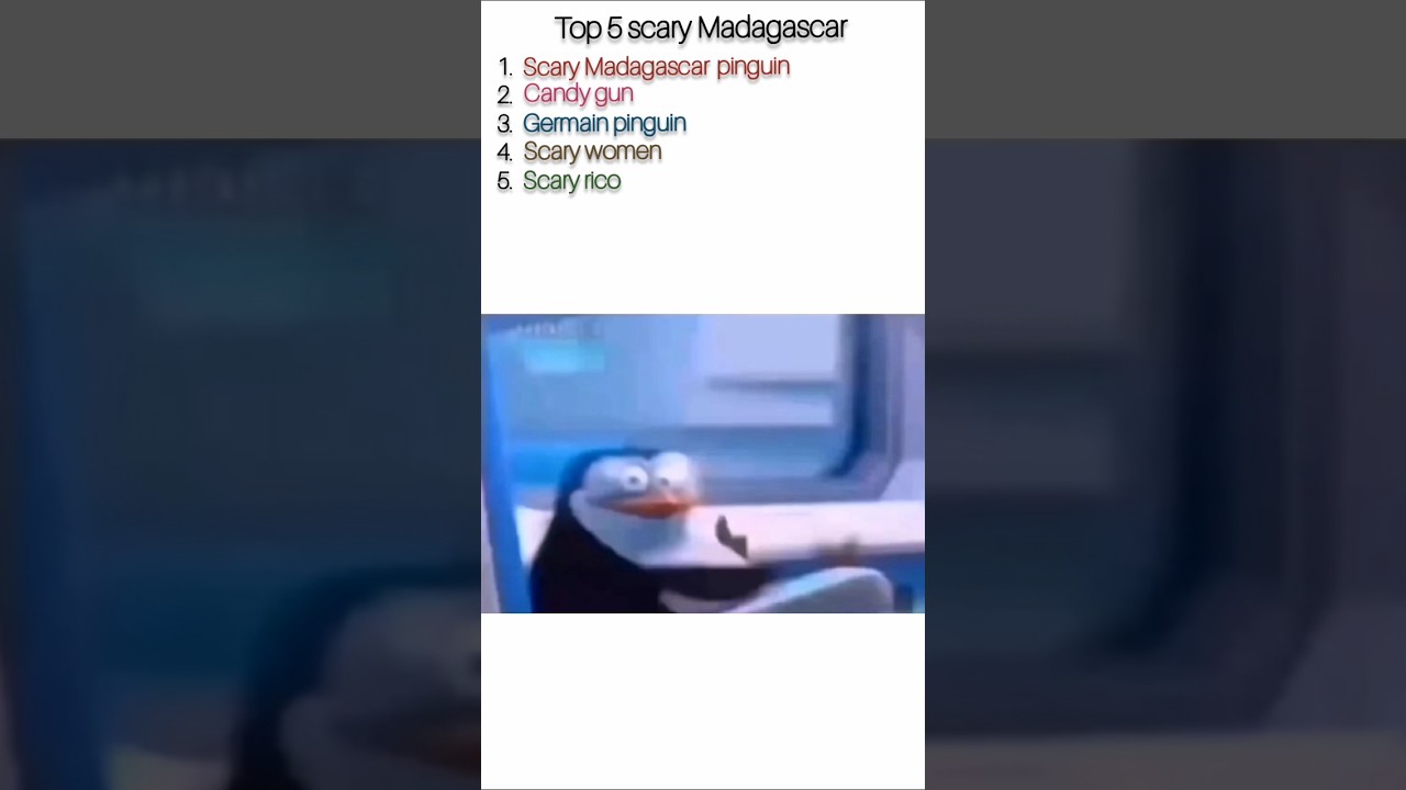 Top 5 scary madagascar 