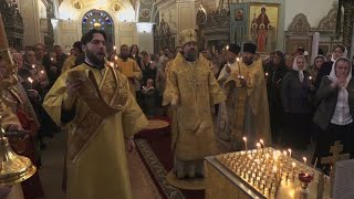 Слова митр. Воскресенского Григория и священства на службе в день памяти прот. Георгия Вахромеева.