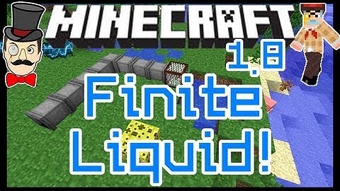 Minecraft Mods - FINITE LIQUID ! Amazing Water Flows, Pipes, Pumps & More!