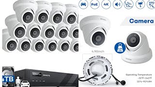 ONWOTE 16 Channel 4K PoE Security Camera System 4TB