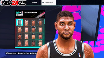 Best Tim Duncan Face Creation In NBA 2K25