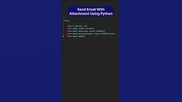 Send Email With Attachment Using Python.
