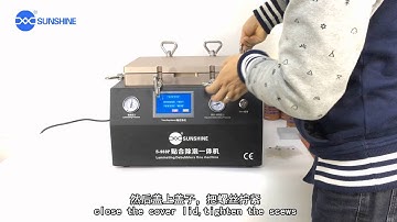 S 959P 2 in 1 laminating and bubble remove machine teaching video