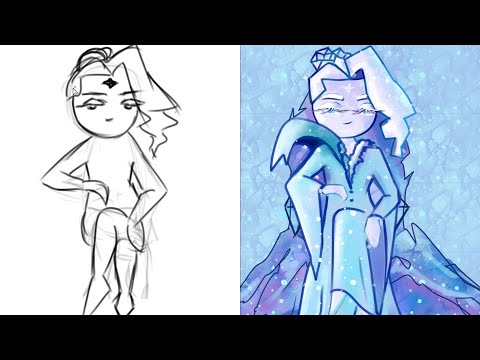 Frost Queen Cookie 💎 Speedpaint Cookie Run Kingdom 🎨🍪 