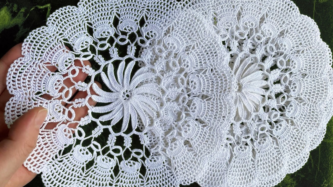 Wonderful Crochet PLACEMAT Tutorial | Step By Step Modern TABLECLOTH & TABLE MAT