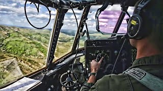KC-130J Super Hercules Low Level Flight & Air Drop