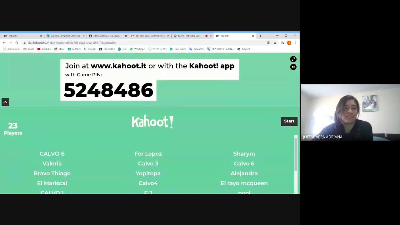 VIDEO CLASE KAHOOT ECUACIONES DE PRIMER GRADO YouTube