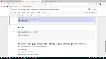 text to voice recognition #python #pyttsx3 #sopi5 #ML  #PythonSpeechrecognition #Anaconda3