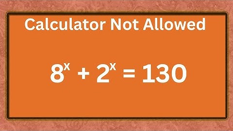 France - Math Olympiad Question | An Exponential Equation | You Should be able to solve this!