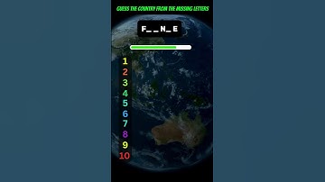 Guess the 10 countries by their missing letters under 40 seconds?