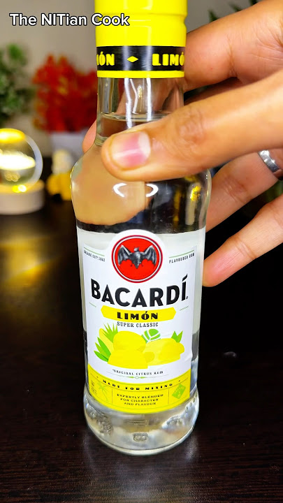 Bacardi Limon Rum Cocktail🍹#bacardi #rum #alcohol #viral #trending