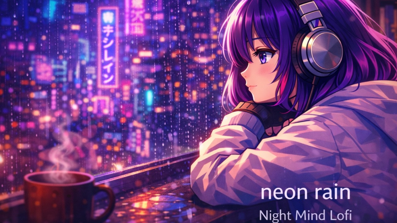 Neon Rain 🌧️ | 30 Min Lofi Beats to Relax, Study & Sleep