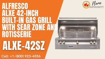 Alfresco ALXE 42-Inch Built-In Gas Grill With Sear Zone And Rotisserie