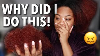 IMPULSIVELY CUTTING MY HAIR | 4 YEAR &quot;BIG CHOP&quot; I IT&#39;S A HOT MESS 😖 !