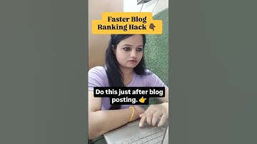 SEO Hack - Boost blog ranking faster than ever. Just do this after posting the blog. 🔥 #seo #blogger