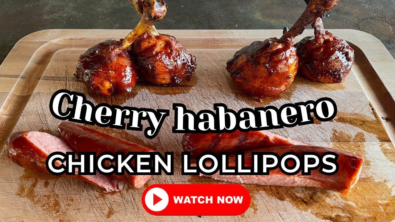 Easy chicken lollipop with cherry habanero bbq sauce YouTube
