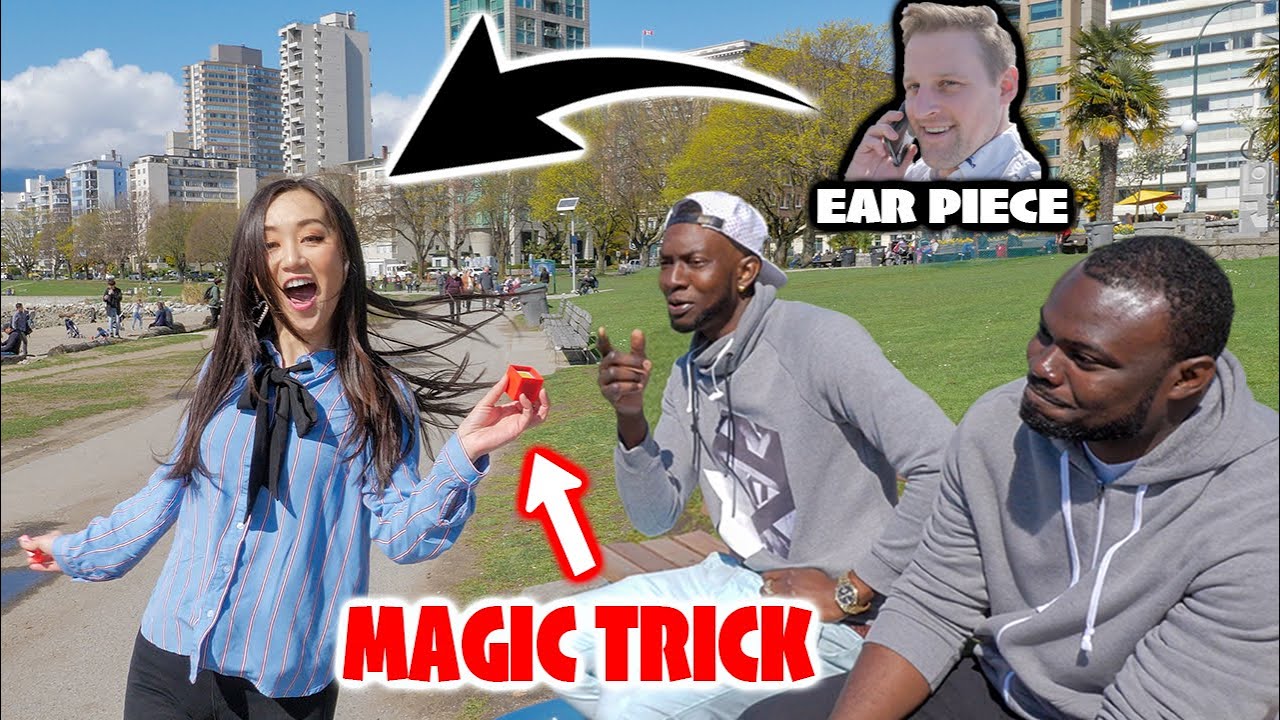 Magician EXPLAINS trick THRU EARPIECE with Yumi Nagashima