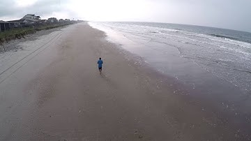 3DR Solo Drone Orbit and follow me mode at Oak Island