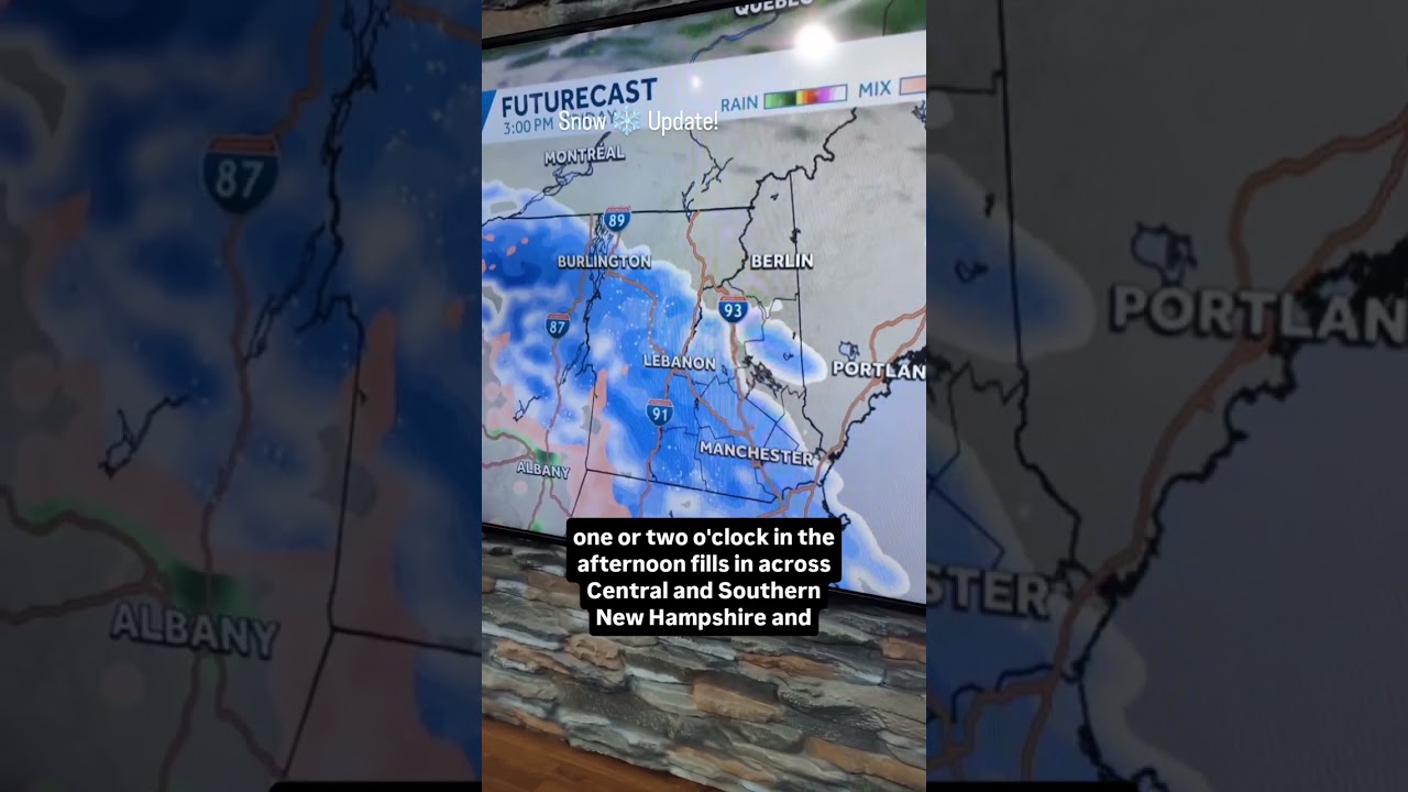 New Hampshire to see 4-8 inches of snow Friday into Saturday