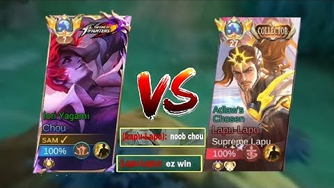 TOP GLOBAL CHOU VS AGGRESSIVE LAPU LAPU | WHO WILL WIN?
