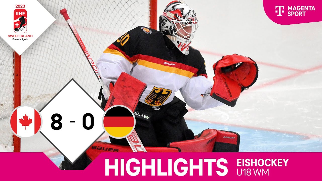 Kanada - Deutschland Highlights IIHF U18 Eishockey WM 2023
