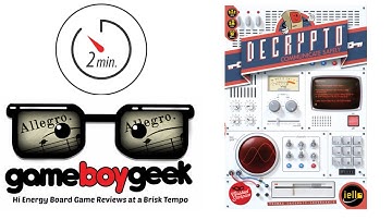 Decrypto (Allegro 2-min) Review with the Game Boy Geek