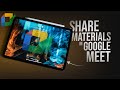 How to Share Word on Google Meet Materials on iPad (tutorial)
