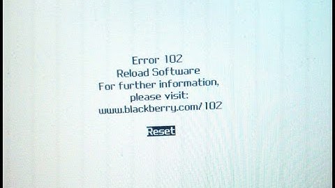 How to fix a Blackberry with a Error 102 White Screen (วิธีแก้ปัญหาBB Error 102 จอขาว)